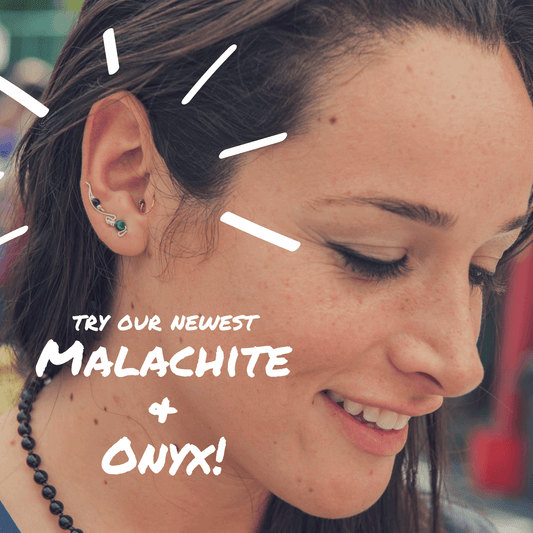 Malachite + Onyx Earslide