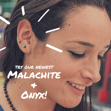 Malachite + Onyx Earslide